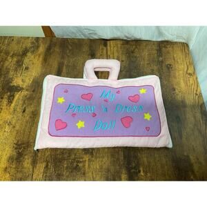 Vintage 1992 My Press N’ Dress Doll Carrier W Doll Clothes Pockets Of Learning